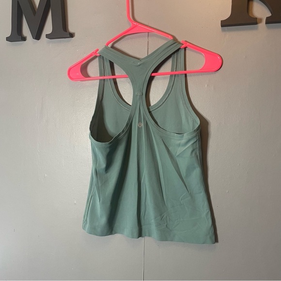Lululemon Cool Racerback Tank Top *Nulu Tidewater Teal size 4/6 - Picture 10 of 12
